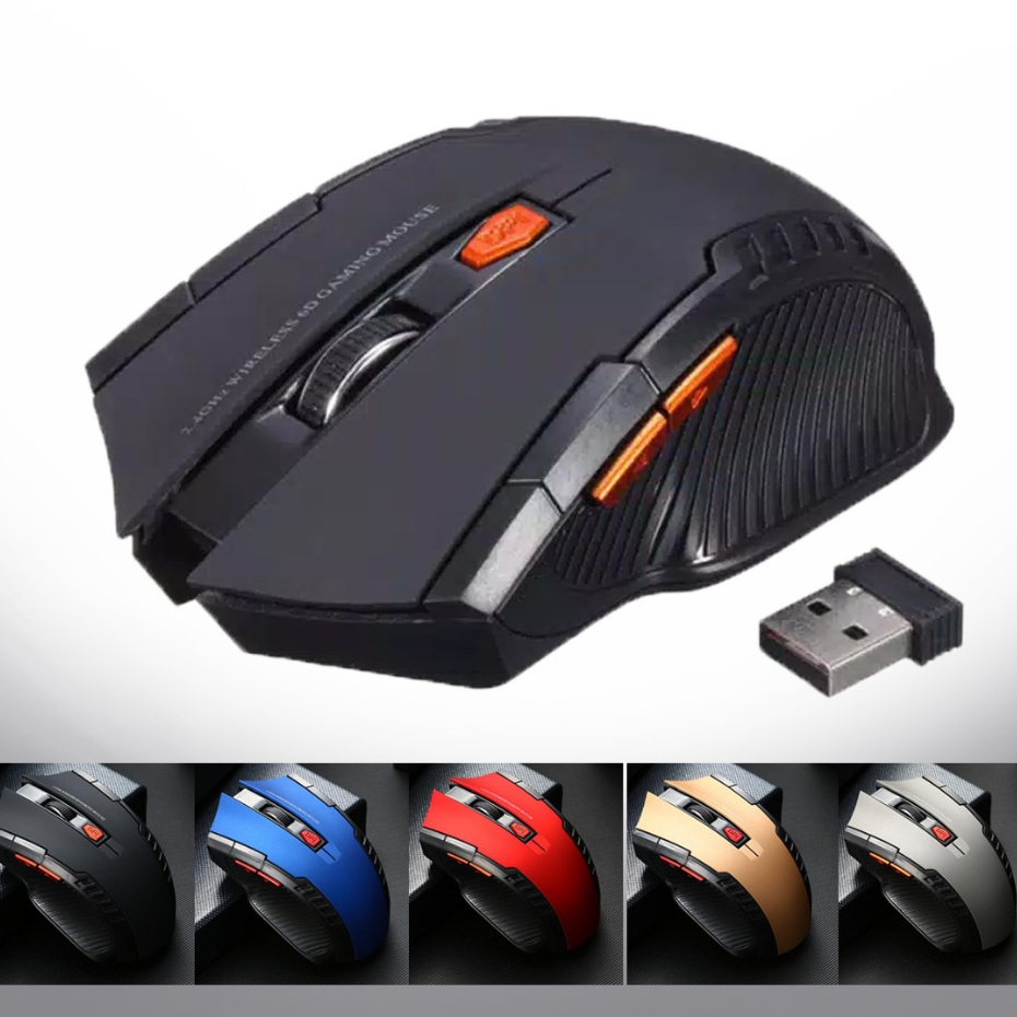 Mouse GAMING Wireless 6D USB 2.4GHz TANPA KABEL