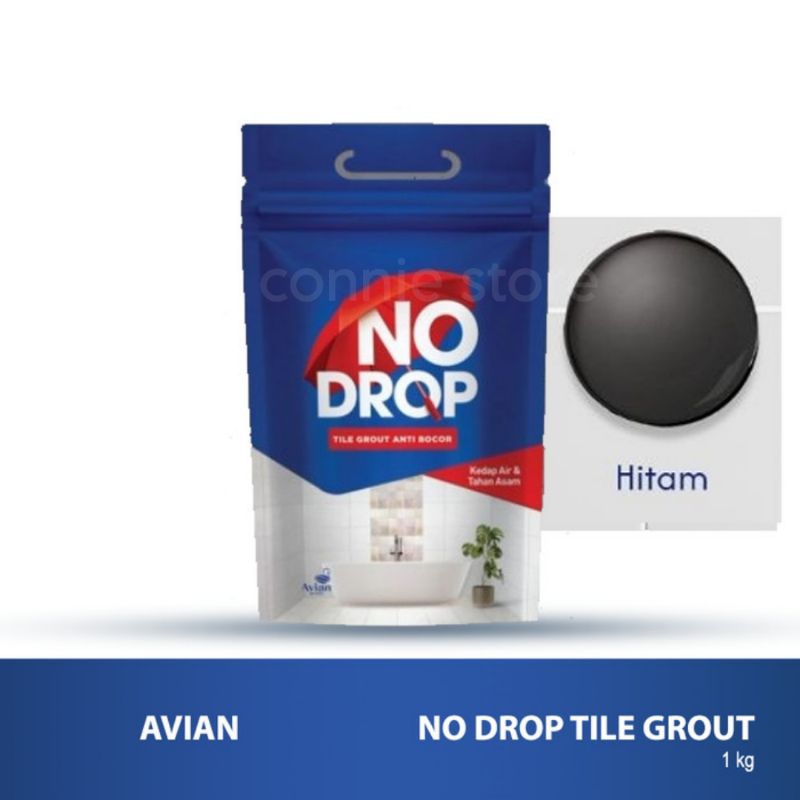 Semen Nat Putih NoDrop Nat Keramik 1 kg Hitam Putih Abu Tile Grout Nat anti bocor kamar mandi Granit