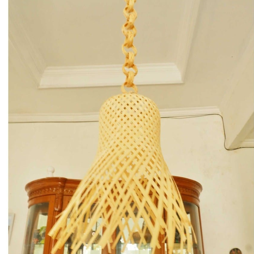 Kap Lampu Gantung hias-Cafe design-design cafe-kap lampu bambu-decor