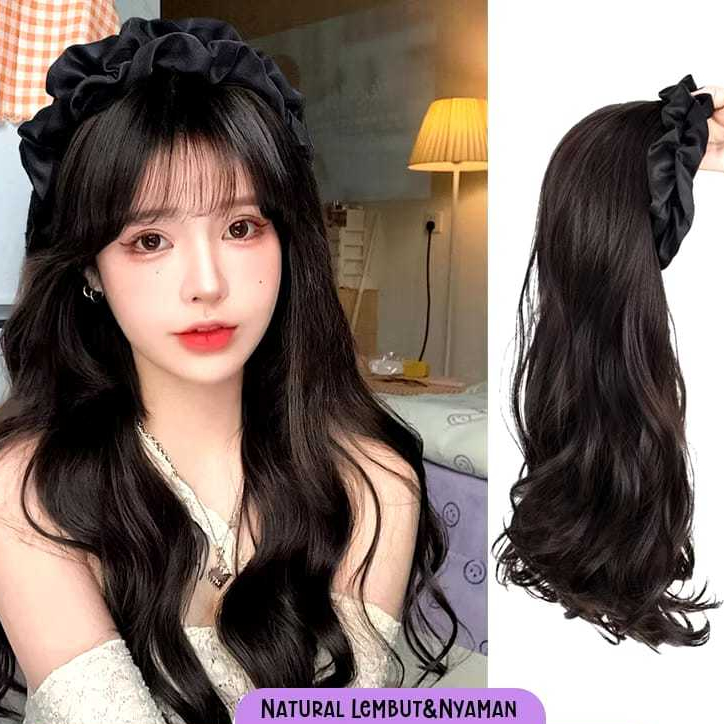 Wig bando model lurus wig bando model curly wig bando multi color