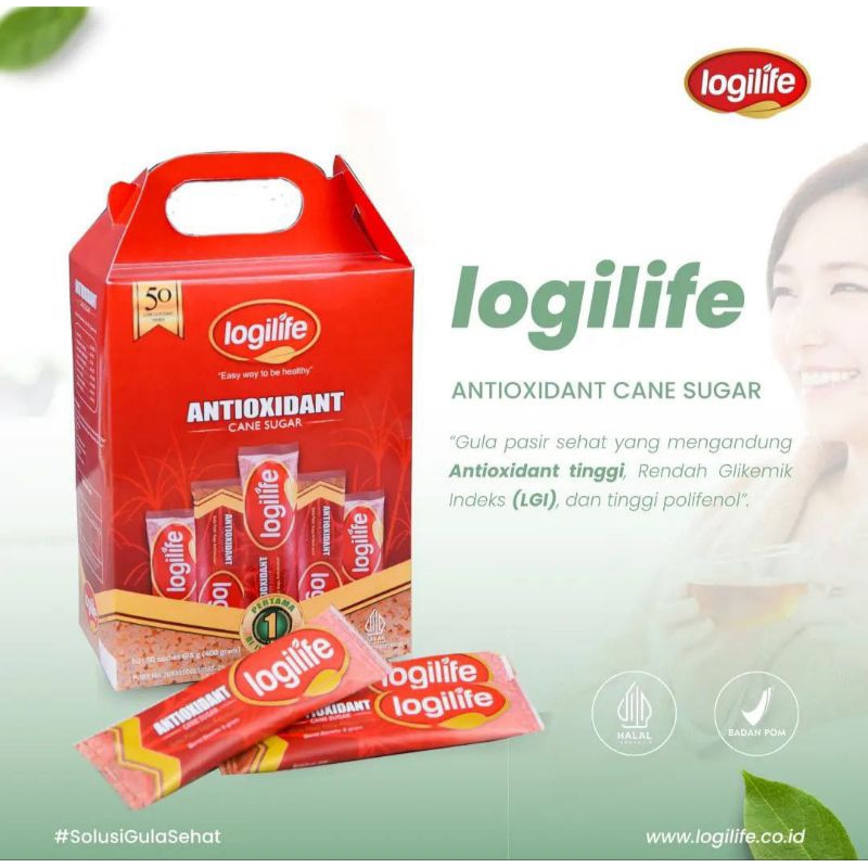 

Logilife Cane Sugar (Kristal) Antioxidant Cocok untuk Diet
