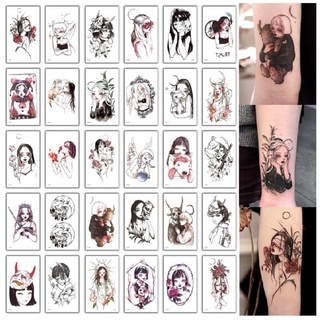 TERMURAH 30pcs Tato Karakter Aesthetic Lucu Jepang anime KODE CG - Tatto Temporer berwarna , Tato te