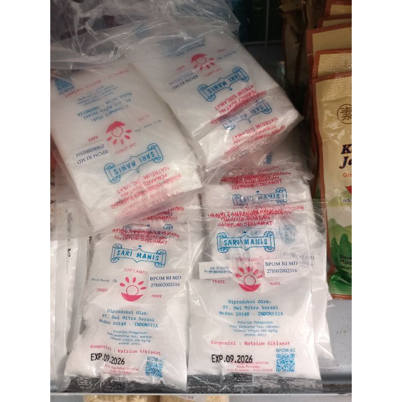 

(1pc) Sari Manis cap lampu 25gr