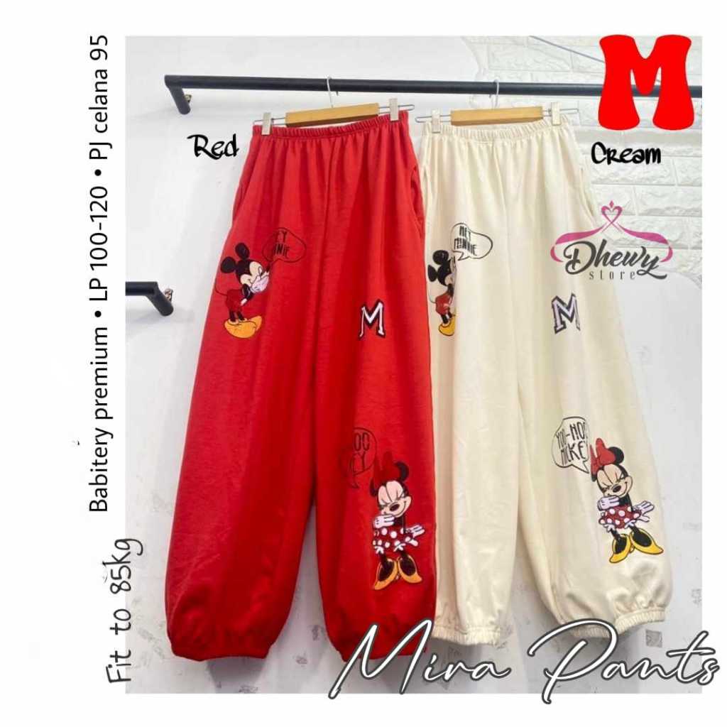 CELANA JOGGER WANITA PINGGANG KARET MOTIF KEKINIAN PAKAIAN WANITA BAWAHAN CELANA PANJANG TERBARU KOR