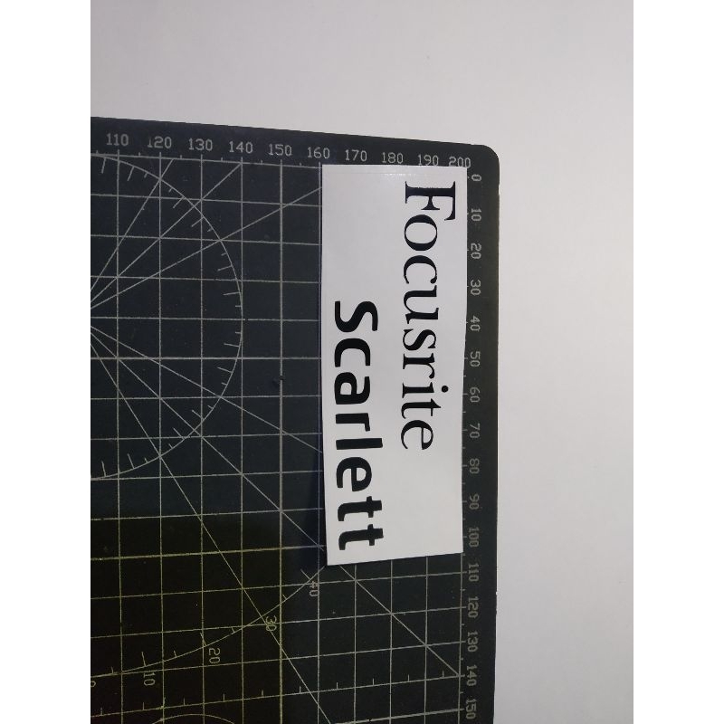 

cutting stiker focusrite scarlett