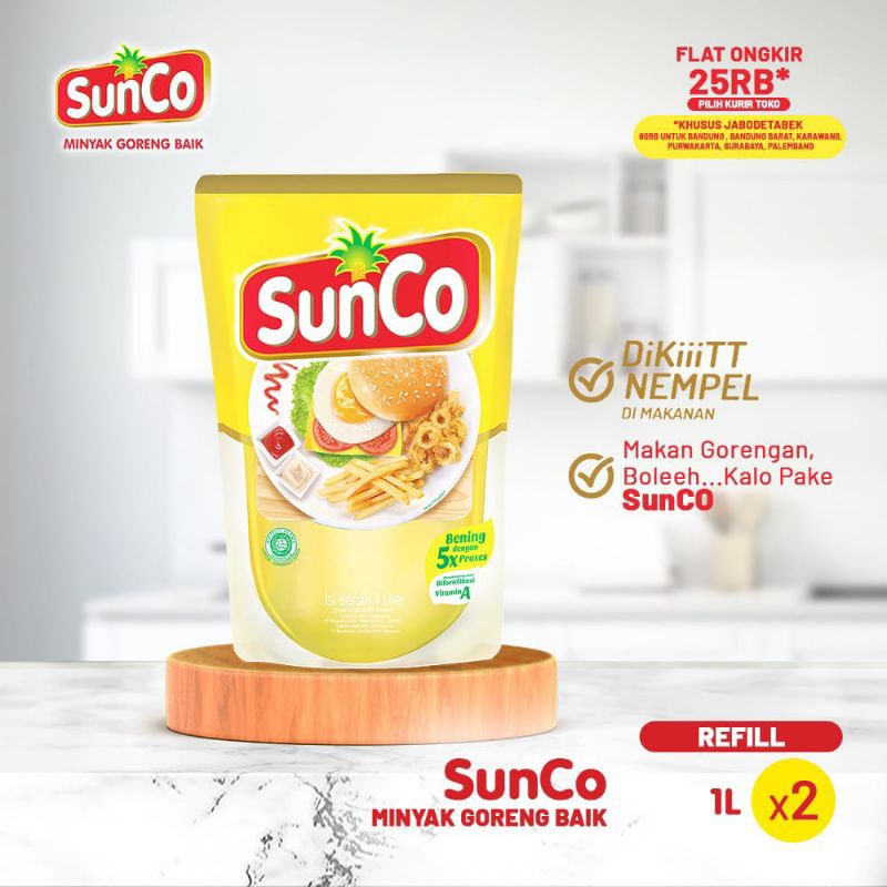 

Minyak goreng Sunco 1L x2 Twinpack