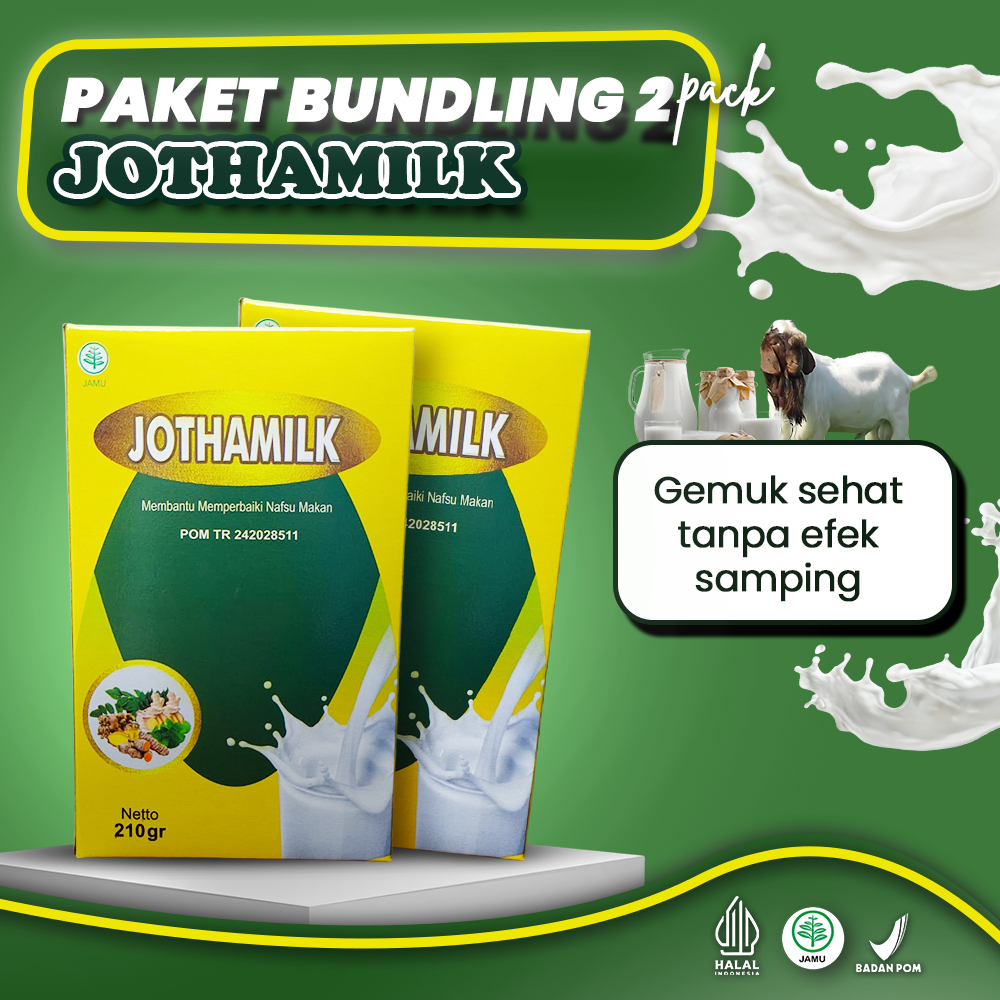 

2 Box Jothamilk Susu Kambing Etawa Penggemuk Penambah Berat Badan NAfsu Makan Halal & BPOM