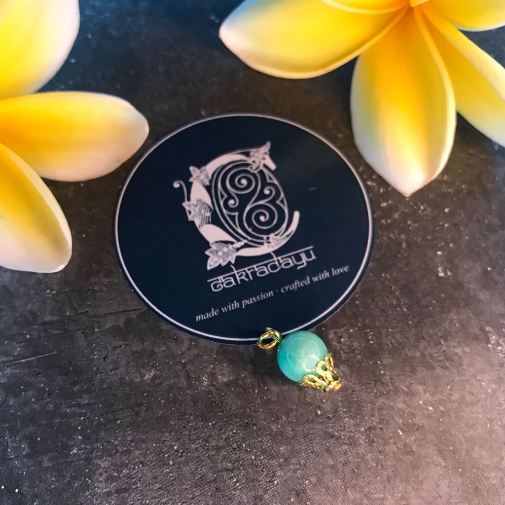 CAKRADAYU Liontin Manik Batu Mulia Giok Jade Mahkota Emas Crown Gold