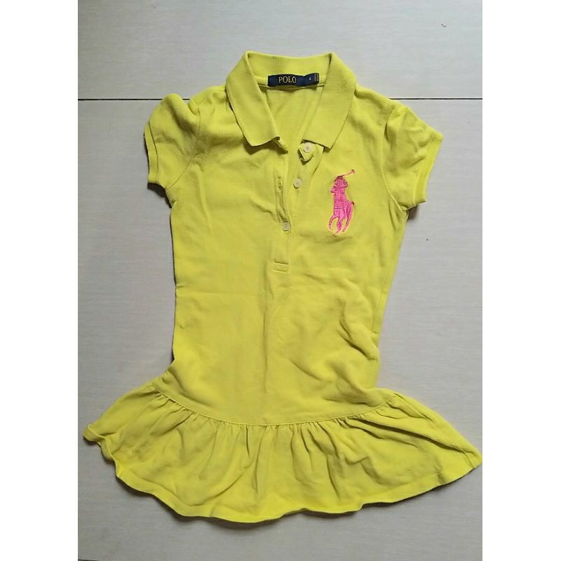 Dress anak perempuan polos branded original POLO [Preloved] Girl dress korean