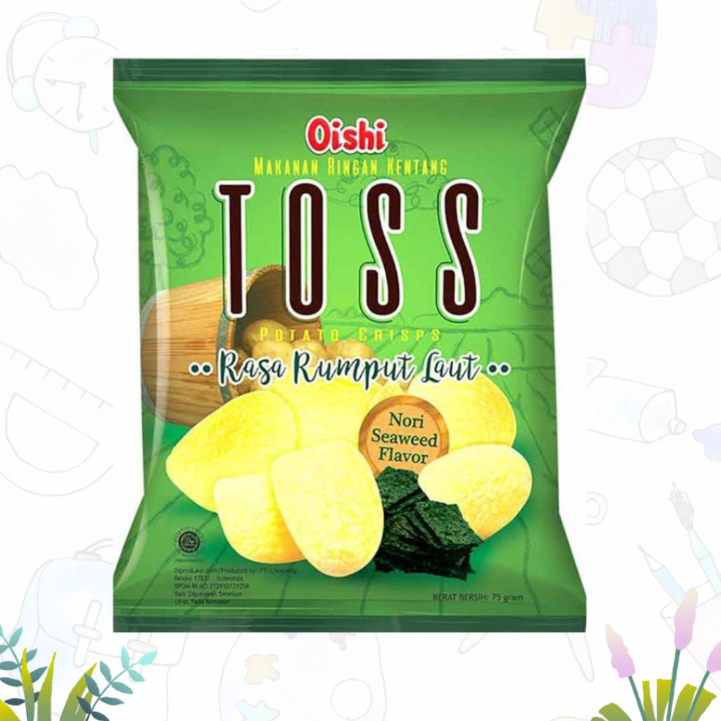 

Oishi Toss potato Crips Rasa Rumput laut 75gr (pcs)