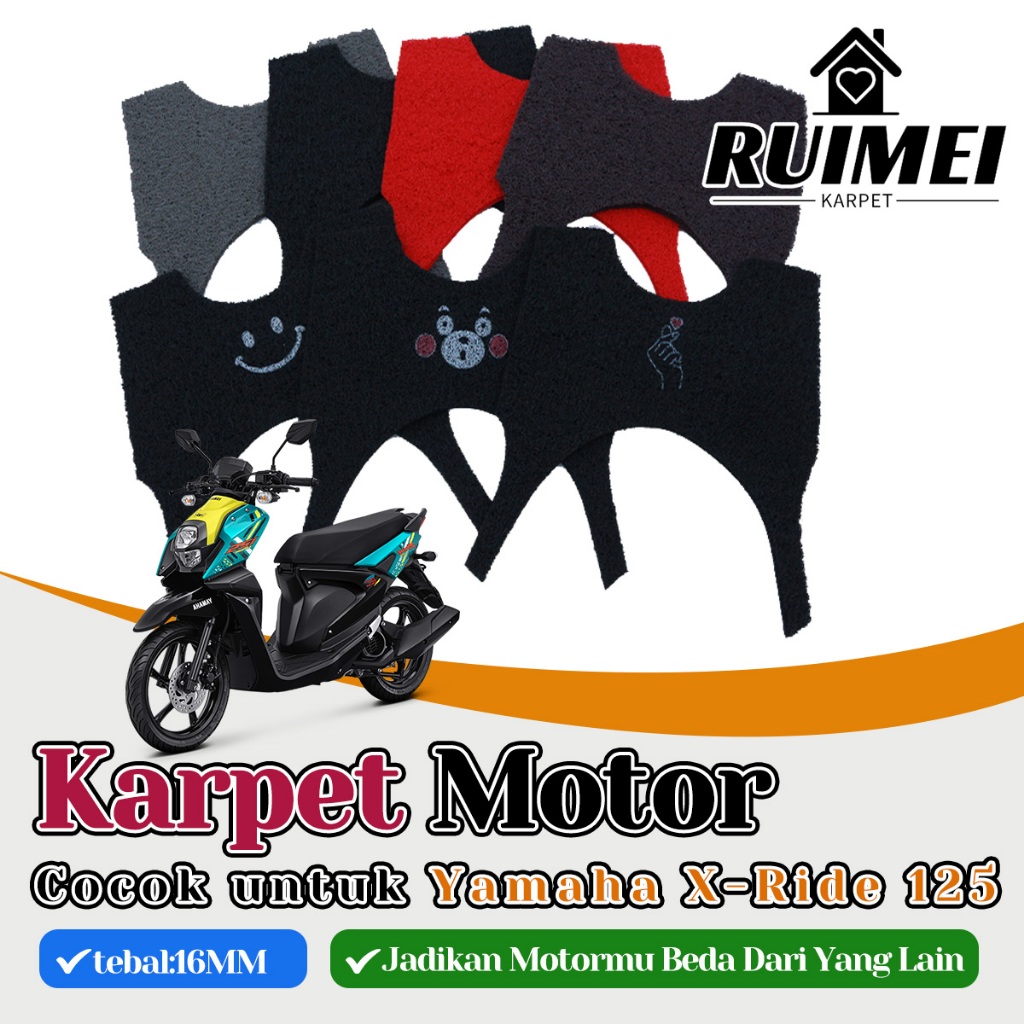 RUIMEI karpet X-Ride karpet mie X-Ride 125 karpet motor X-Ride 125 Keset X-Ride 125 motif Print