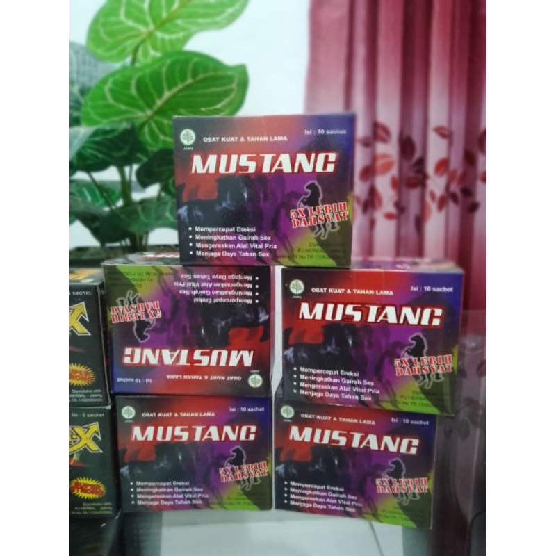 

MUSTANG, Isi 10 Sachet, membuat bahagia.