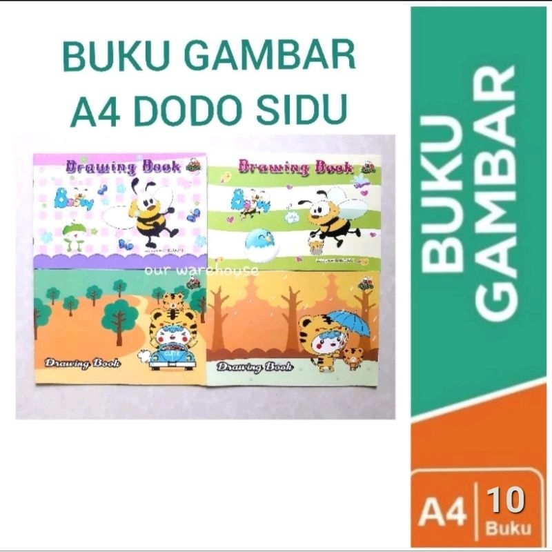 

Buku Gambar A4 DODO dari SIDU, Drawing Book isi 8 Lembar