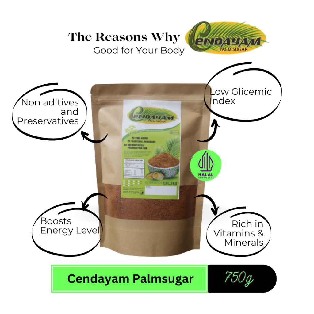 

GULA SEMUT AREN CENDAYAM PALM SUGAR 750G