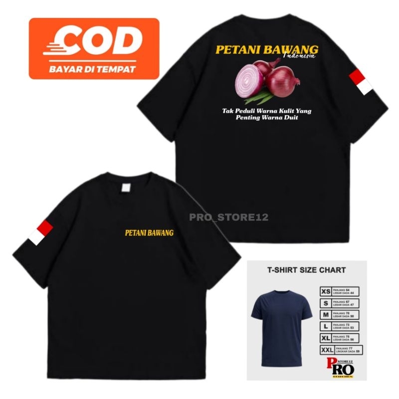 KAOS PETANI BAWANG - KAOS PETANI MILENIAL - KAOS PETANI MUDA - LENGAN PENDEK