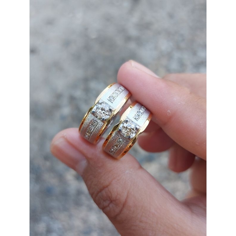 cincin couple berlian ring perak.