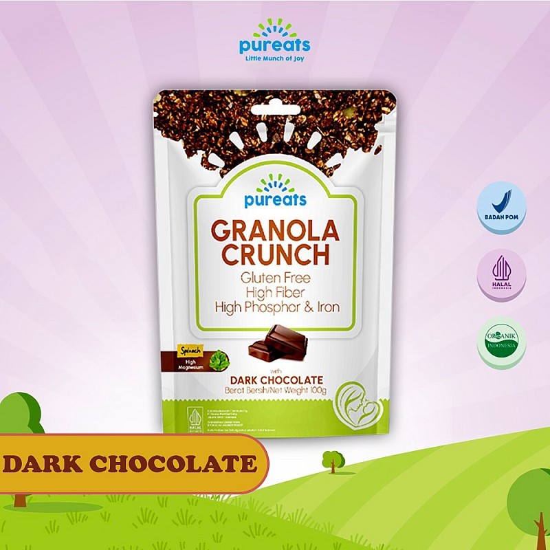

Pureats Organic Granola Crunch Snack ASI Booster - 100 gr