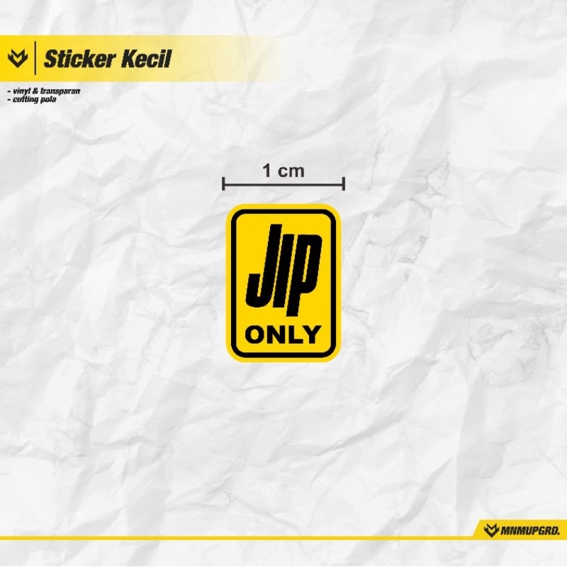 Sticker RC jip only
