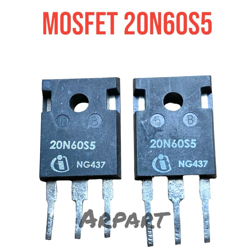 mosfet 20N60S5 20A 600v cabutan original
