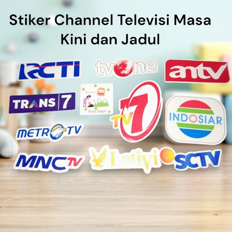 

(Teman Televisi) Stiker Logo TV Kini dan Jadul RCTI SCTV Metro TV Trans7 Indosiar TV One Lativi Tv7 Antv Mnc TV Sticker Media Jurnalistik Wallpaper Hiasan Dinding Aestetik Keren Channel Stasiun Tv Smart Tv Televisi Hobi Stiker Tempel