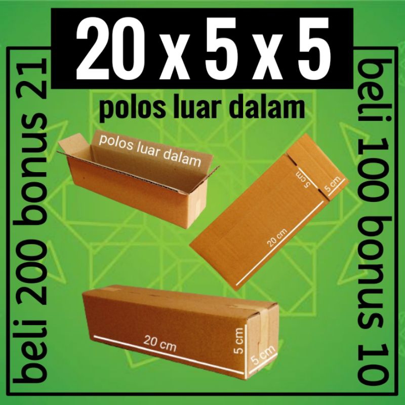 

Kardus karton box packing 20x5x5