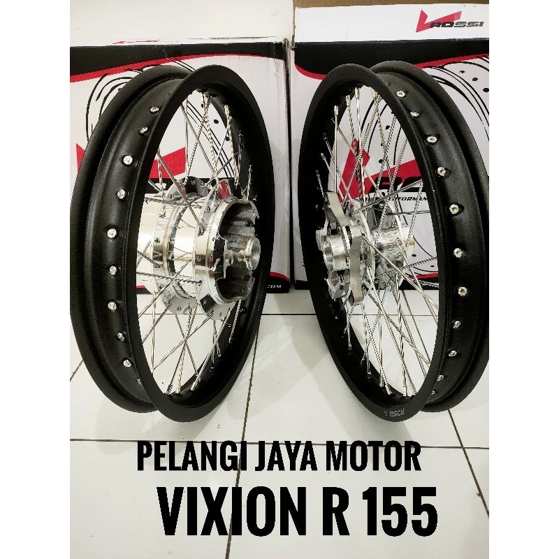 Velg DID HITAM 185x215/17 Motor Vixion R 155 / R15 V3 / VVA / tromol set jari plus rakitan stell jar