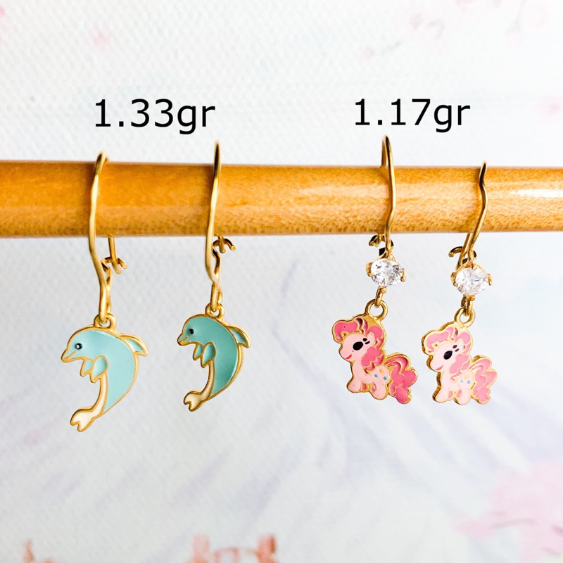 Anting Emas Asli Anak Remaja Hooks Gold Emas Anting Anak Kadar 700