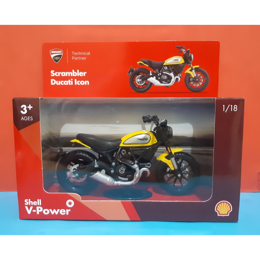 Maisto X SHELL Ducati Scrambler Ducati Icon (Segel)