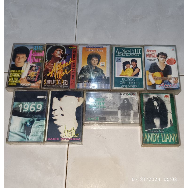 Kaset Pita Indonesia ACHMAD ALBAR-The Best Of / ACHMAD ALBAR-Sudahlah, Aku Pergi / ACHMAD ALBAR-Khay