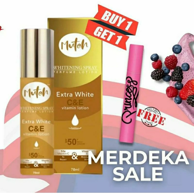 [FREE SPESIAL GIFT ] Muteh Sunscreen Spray Whitening lotion | muteh susu spray lotion | muteh spray 