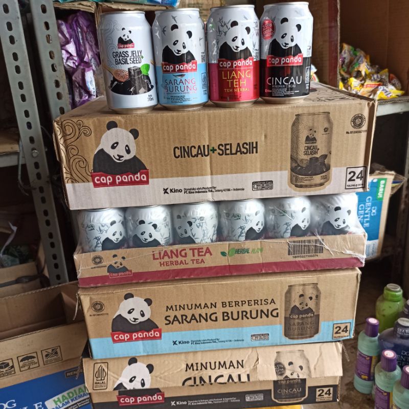 

Minuman Cincau Selasih Sarang Burung Liang Tea Kaleng Cap Panda KARTON