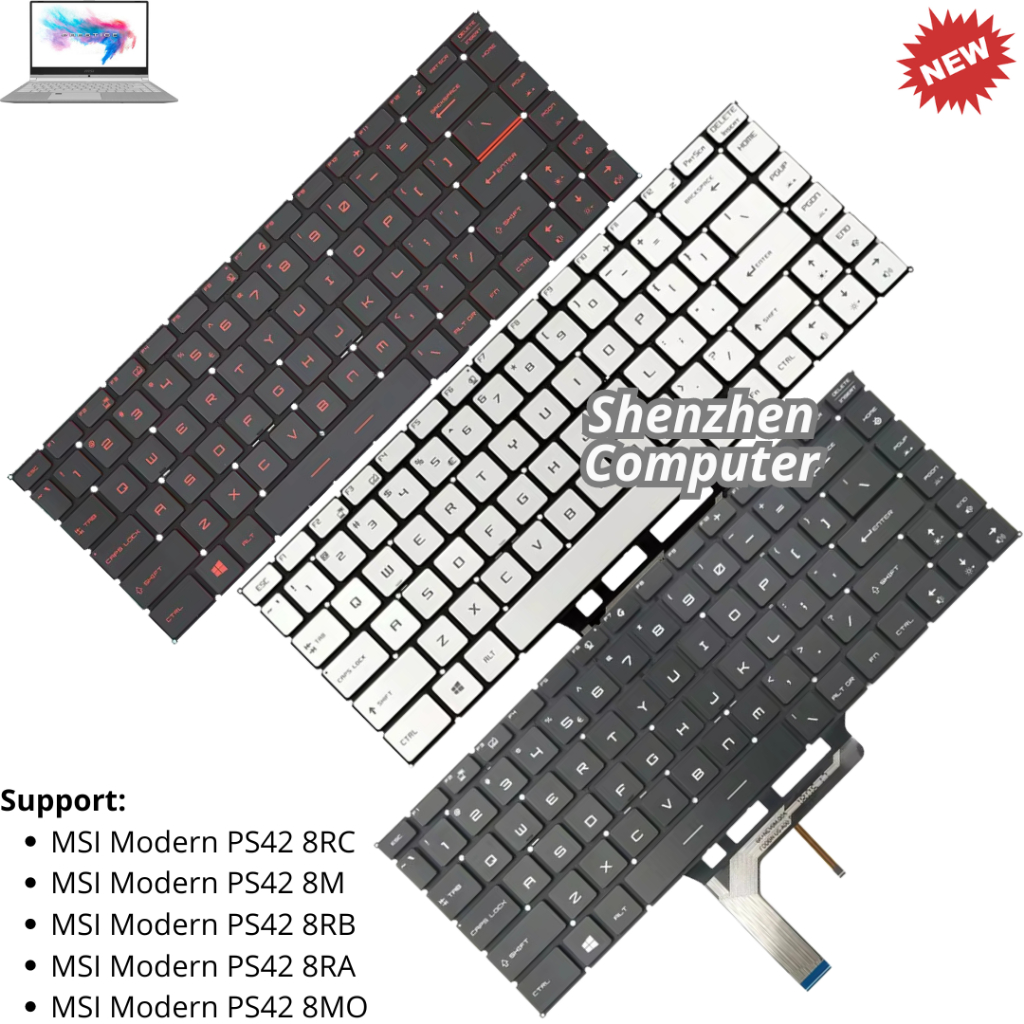 Keyboard MSI Modern PS42 8RC 8M 8RB 8RA 8MO new high quality