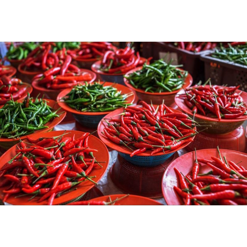 

Aneka cabe/cabai 100g pasar flamboyan