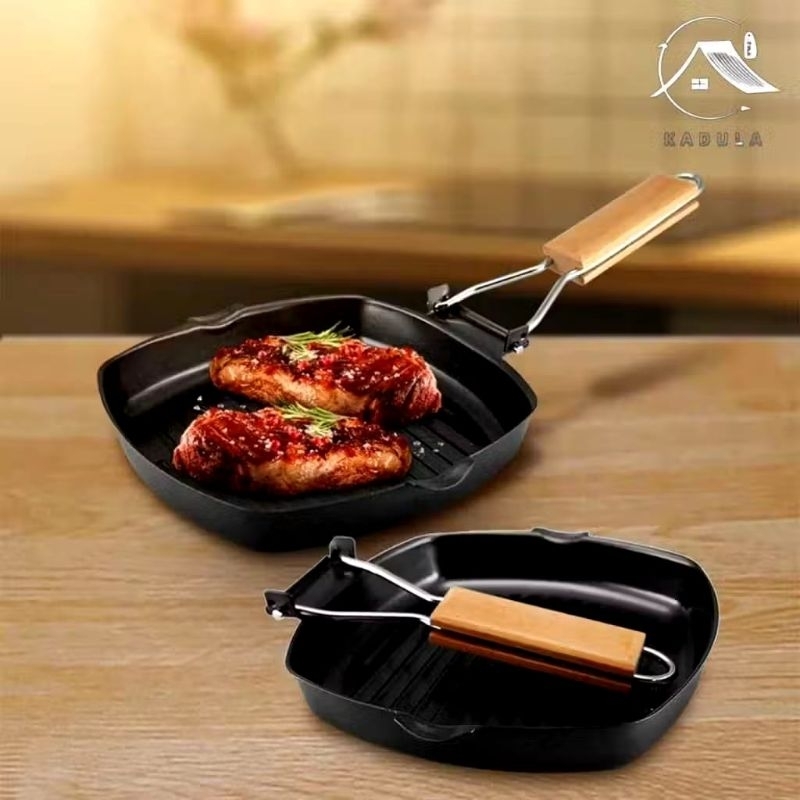 square grill pan/ panci panggang anti lengket, teflon