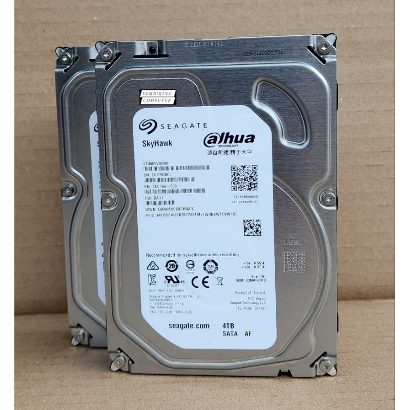 HDD 4TB SEAGATE SKYHAWK / HARDDISK 4 TERABITE SEAGATE SKYHAWK ORIGINAL