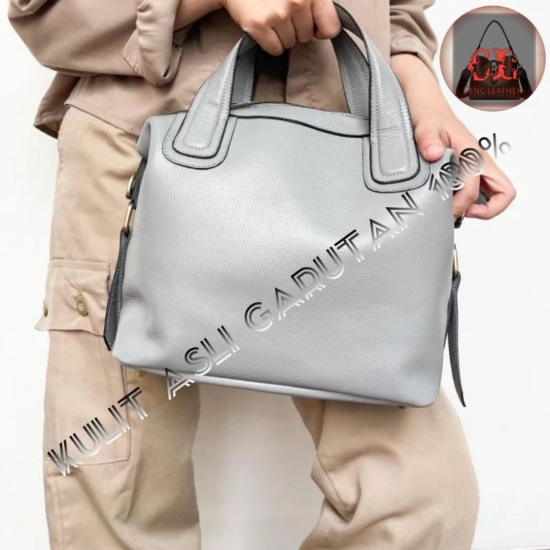 tas kulit wanita asli garut/Tote bag.
