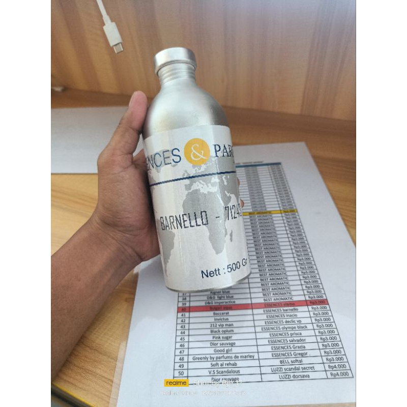 Barnello 71243 bibit parfum premium dr Essences aroma searah baccarat Rouge 540