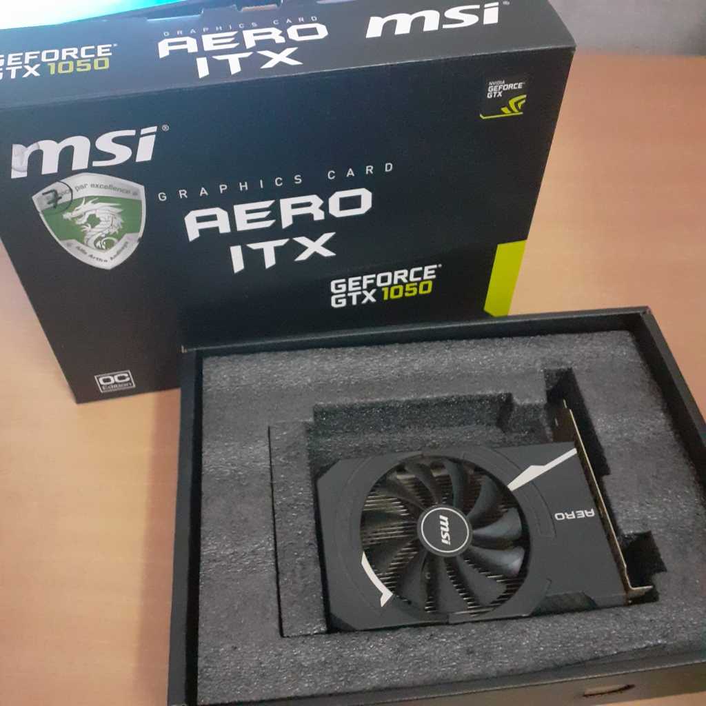 VGA GeForce GTX 1050 AERO ITX 2G OC (SEKEN/BEKAS)