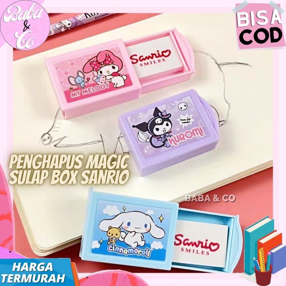 

PENGHAPUS SANRIO BOX SULAP PENGHAPUS MAGIC SANRIO SULAP BOX LUCU UNIK MURAH COD