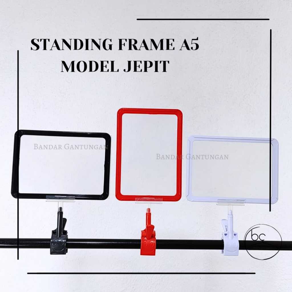 

Jepitan Price Tag Toko Penjepit Papan Obral Standing Frame Jepitan Promo Penjepit Label Papan Tag Hanger Transparan - BH