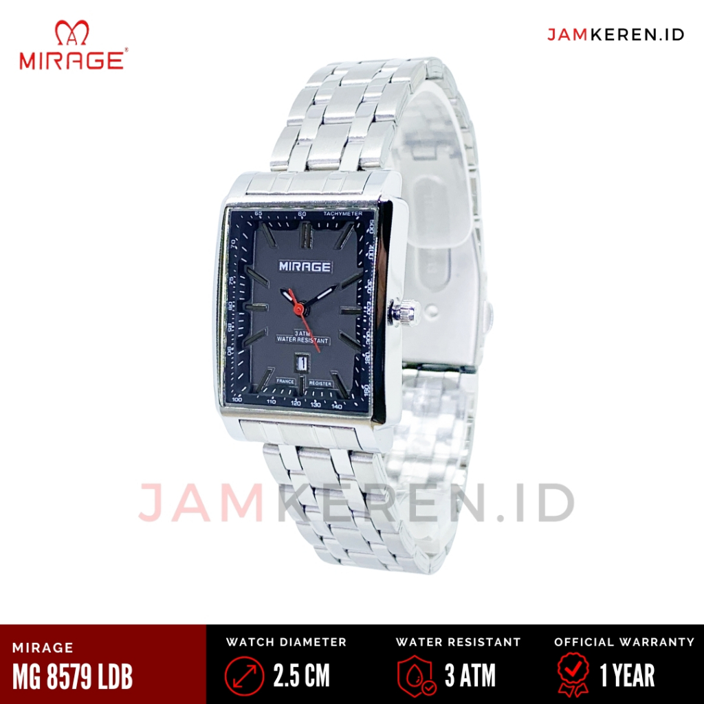 Mirage - Jam Wanita Elegan Mewah - Jam Tangan Mirage Wanita 8579 LD Original Anti Air Kasual Rantai