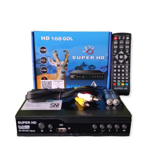 Set Top Box DVB-T2 Super HD By Optus | STB Set Top Box SUPER HD 168 Kijang | Receiver Antena Penerim