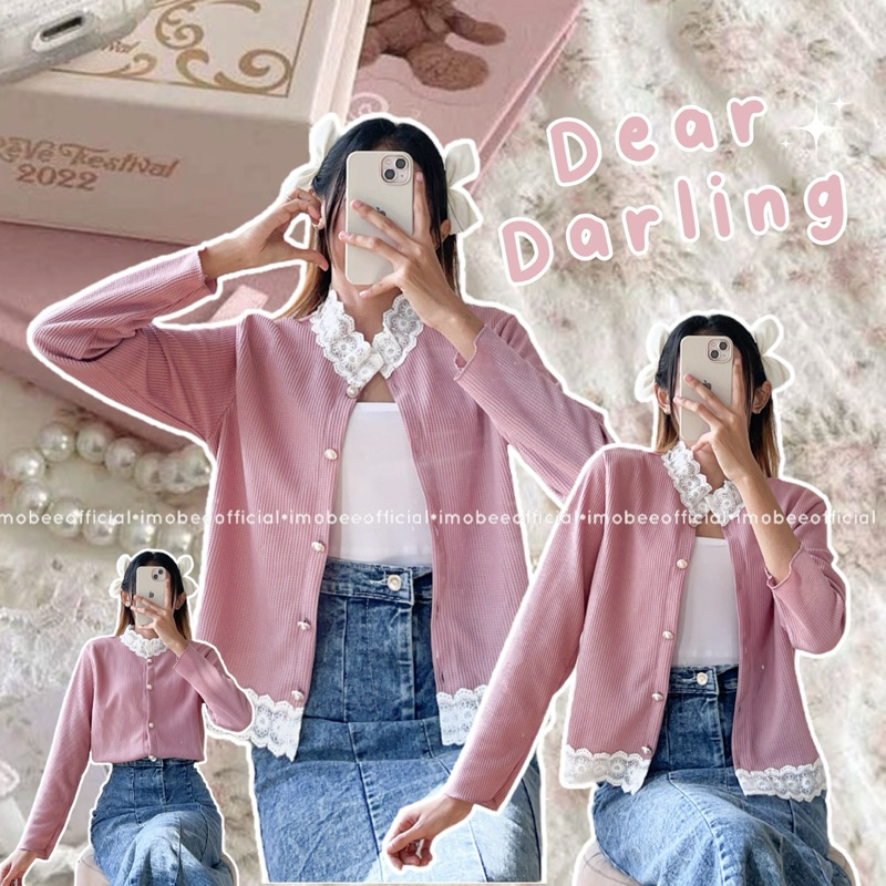 DEAR DARLING LACE TOP // BLOUSE KOREA RENDA VINTAGE OUTER