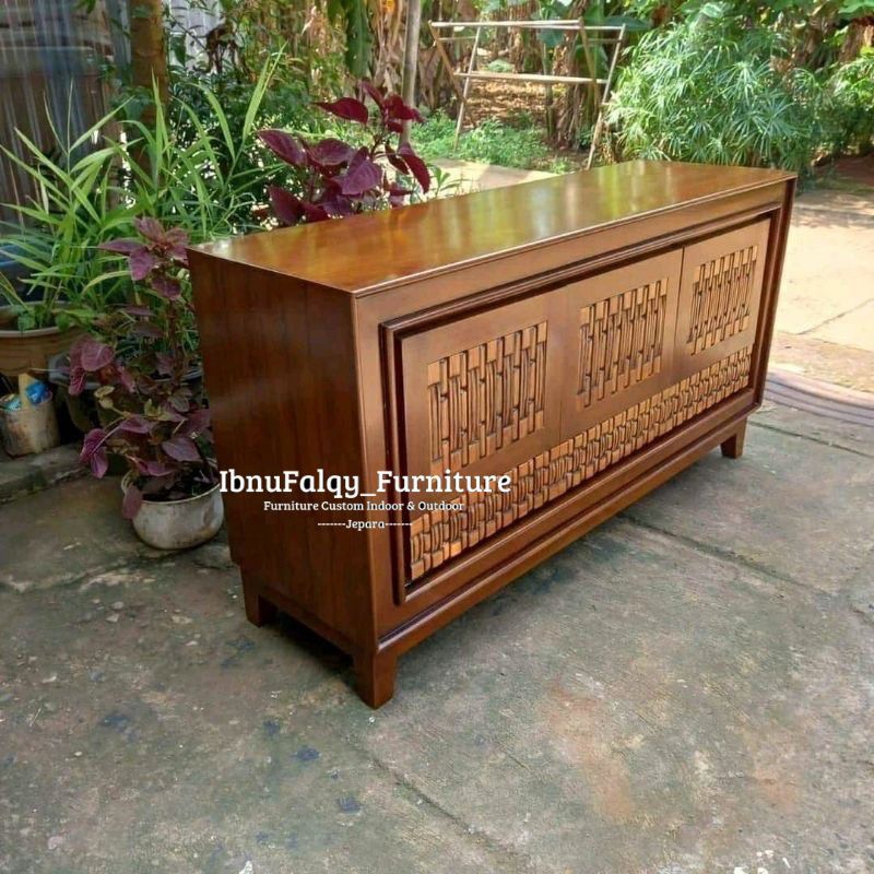 Bufet Tv Minimalis Kayu Jati, Bufet Minimalis Jati Jepara