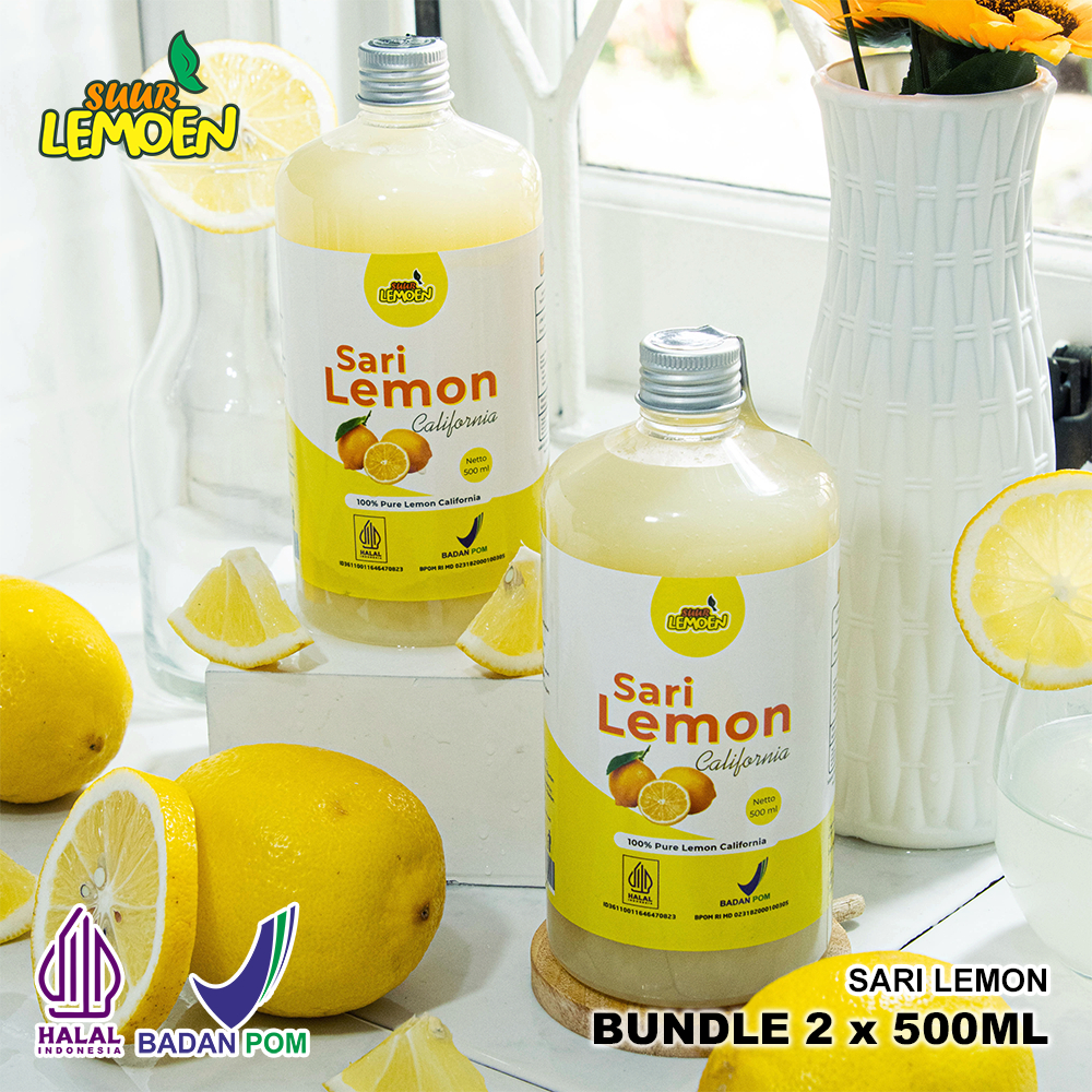 

Sari Lemoen Murni 1Liter - 500ml Untuk Diet Dan Detox Halal Dan BPOM