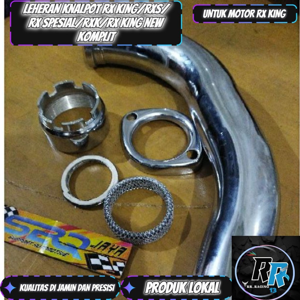 LEHER KNALPOT LEHERAN KNALPOT DOUBLE PLAT RX KING RXS RX SPESIAL RXK RX KING NEW KOMPLIT