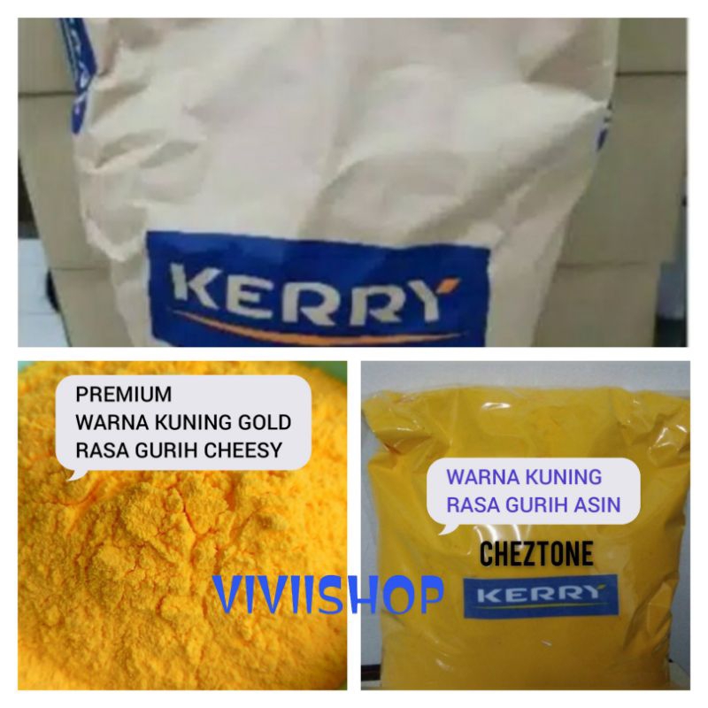 

Keju Kerry Cheztone Kuning Original Import Halal Keju Bubuk Cheese Powder 1kg/ 1 kg