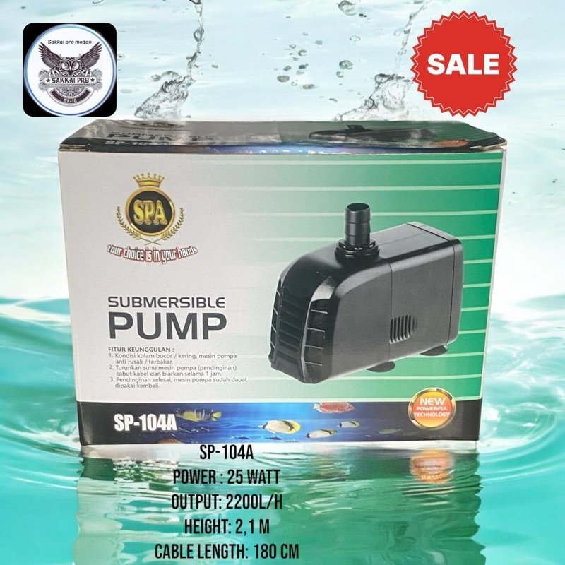 Mesin pompa kolam / aquarium SPA 104 A