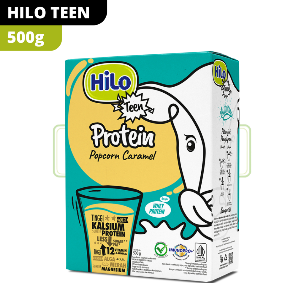 

HiLo Teen Popcorn Caramel 500g - Susu Tinggi Kalsium Lebih Rendah Lemak