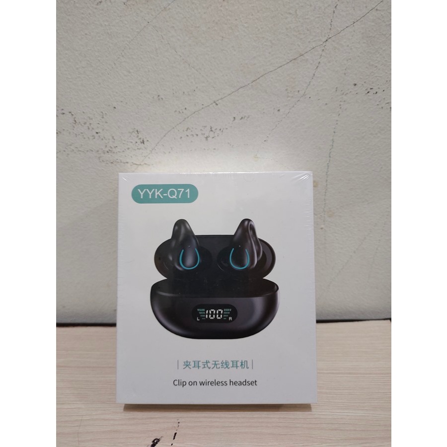 TWS Headset Earphone Murah Bone Conduction Q71 - Hitam